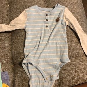 Carter baby blue strip onsie 24 month